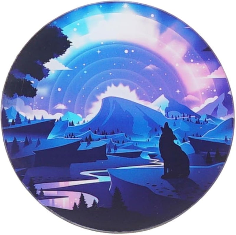 Clear Acrylic Round Coaster For Table Protection - Multi Color Ebtekar - 219